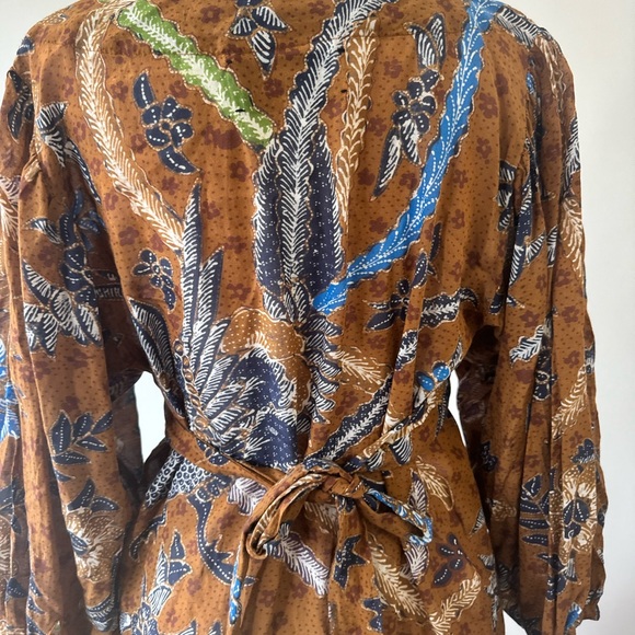 Cara Cara Millbrook Batik Brown Mini Dress - Picture 8 of 12